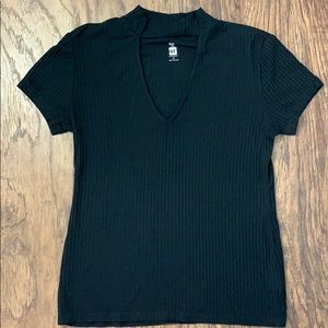 Pacsun | Me to We Black Choker V-neck Top
